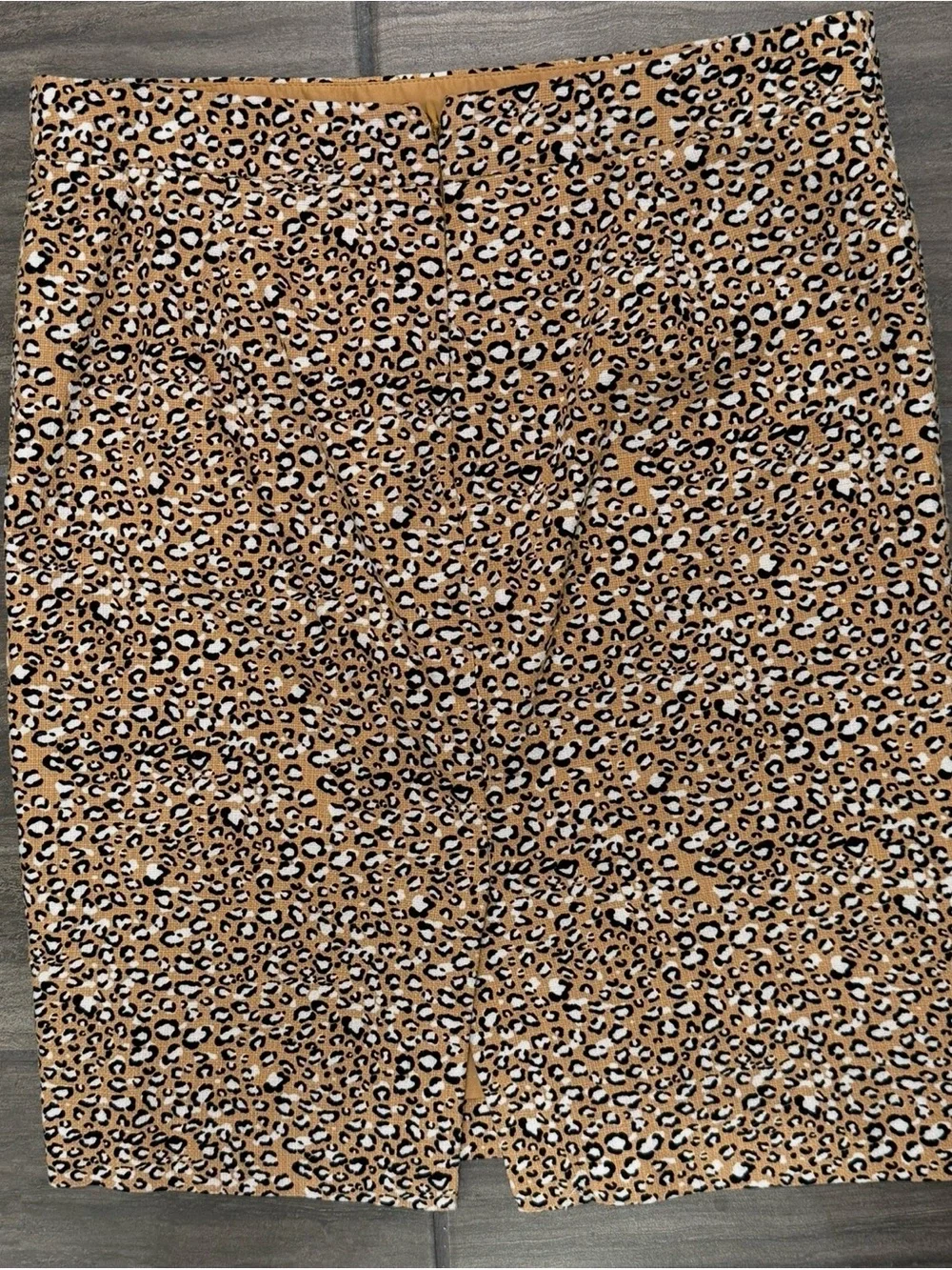 J. Crew Leopard-Print Pencil Skirt in Brown and Black Classic Workwear